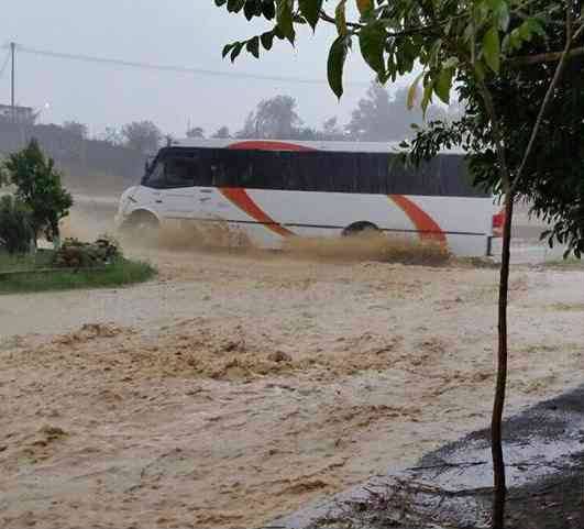 Protección Civil confirmó precipitaciones pluviales de 40 milímetros.