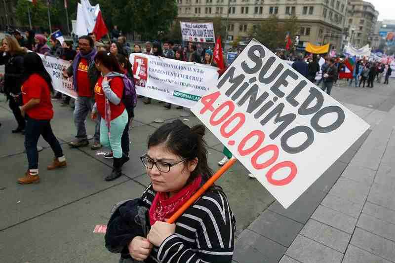 Los chilenos expresaron sus demandas, en el Día del Trabajo. 
