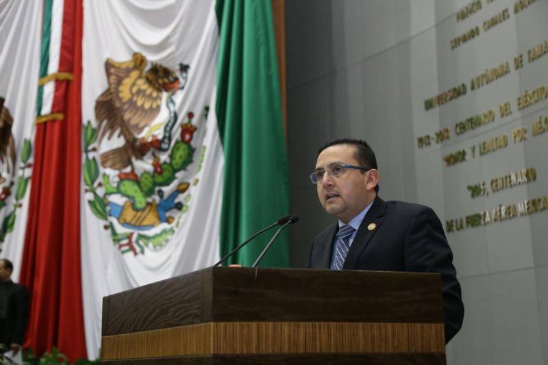 El diputado José Ciro Hernández en la defensa del presupuesto. 