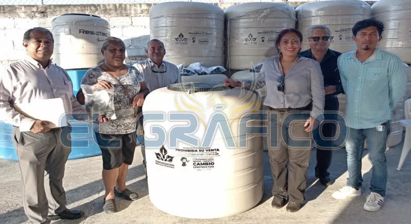 Objetivo Sinergia apoya adquisición de tinacos