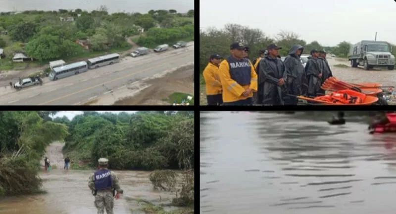 SEMAR auxilia a 72 personas en comunidades de Tamaulipas tras el paso de “Barry”