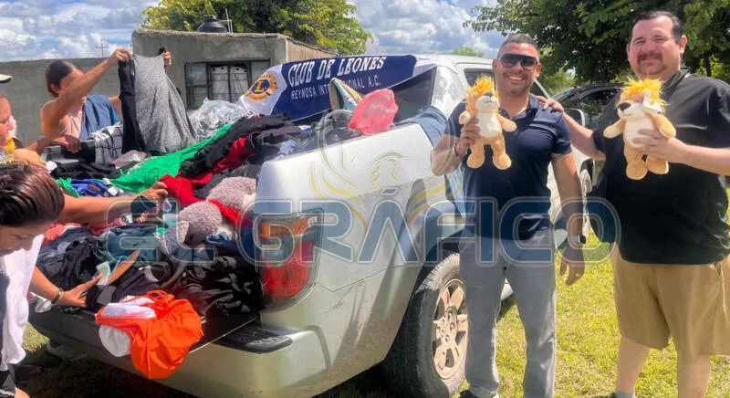 Club de Leones Reynosa lleva apoyos a comunidades rurales