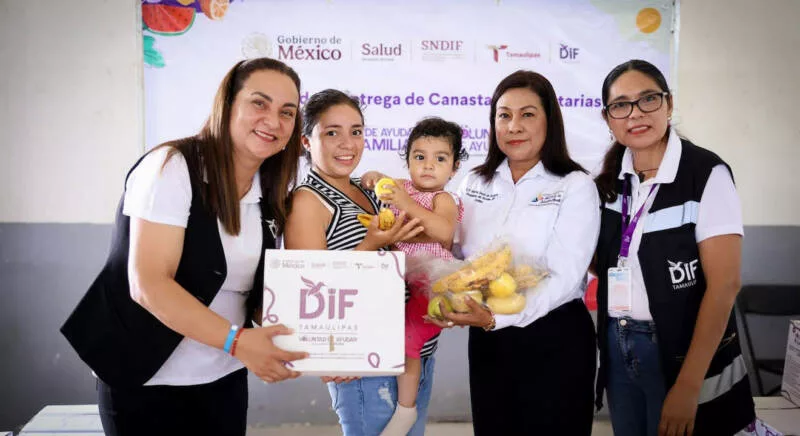 DIF Tamaulipas cumple con la cuarta entrega de canastas alimentarias a más de 63 mil familias