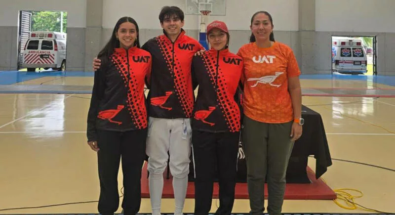 Estudiantes de la UAT conquistan el medallero en el nacional de Esgrima