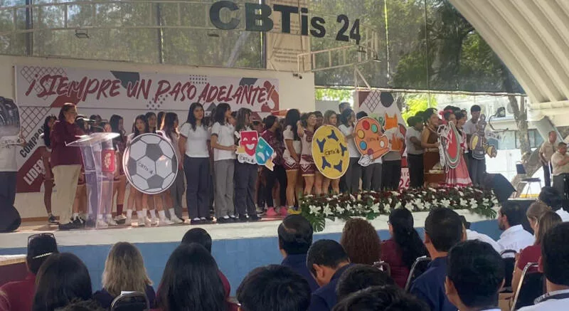 Celebra CBTIS 24 aniversario 62 reafirmando su excelencia académica en el estado