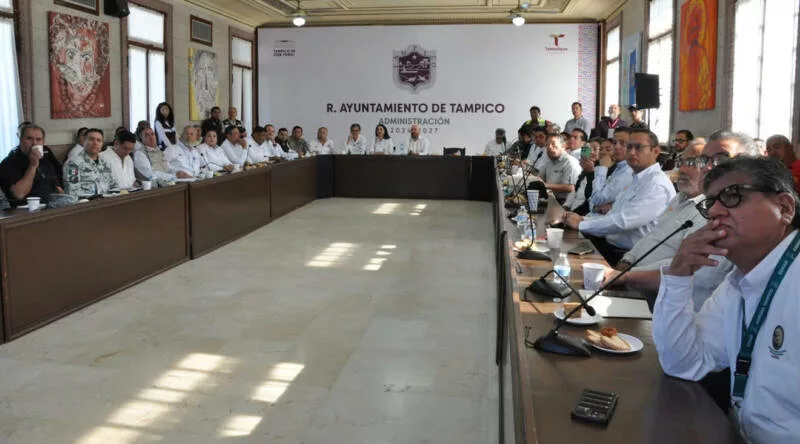 Realiza Gobierno de Tamaulipas reunión de supervisión ante la creciente del río Pánuco
