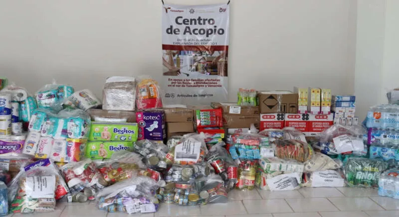 Se suma SSPT a colecta en apoyo a familias afectadas por inundaciones en Tamaulipas y Veracruz