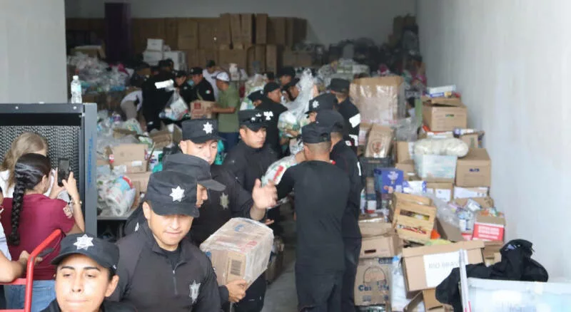 Aporta SSPT más de 10 toneladas de alimentos para familias afectadas por inundaciones en Tamaulipas y Veracruz