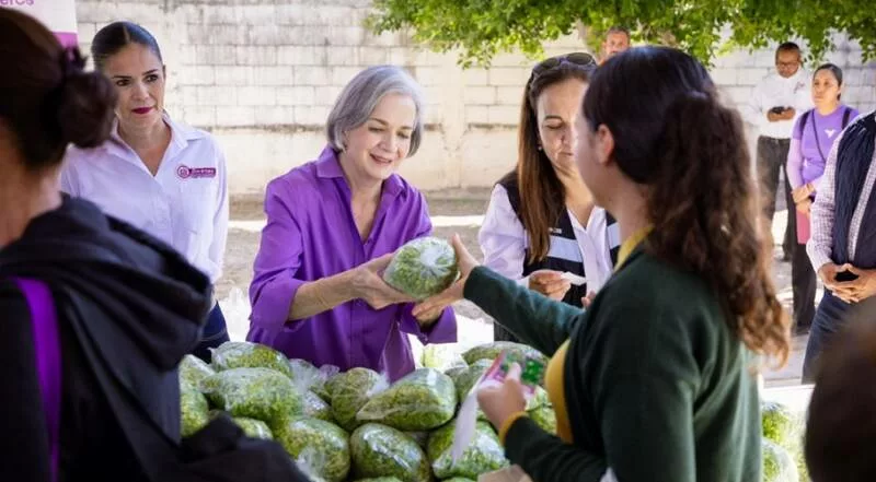 DIF Tamaulipas lleva el Mercado de Alimentos “Come Bien, Vive Bien” a las familias de Jiménez