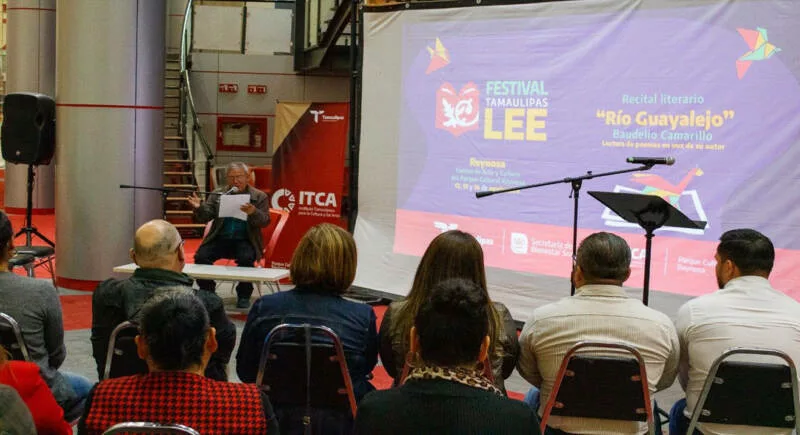 Festival Tamaulipas LEE abre en Reynosa con el recital literario “Río Guayalejo” de Baudelio Camarillo