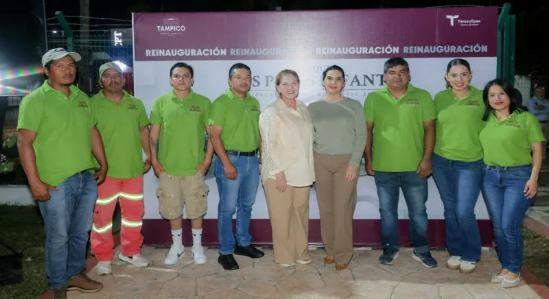 Reinaugura Mónica Villarreal Anaya el Parque Infantil Los Pinos