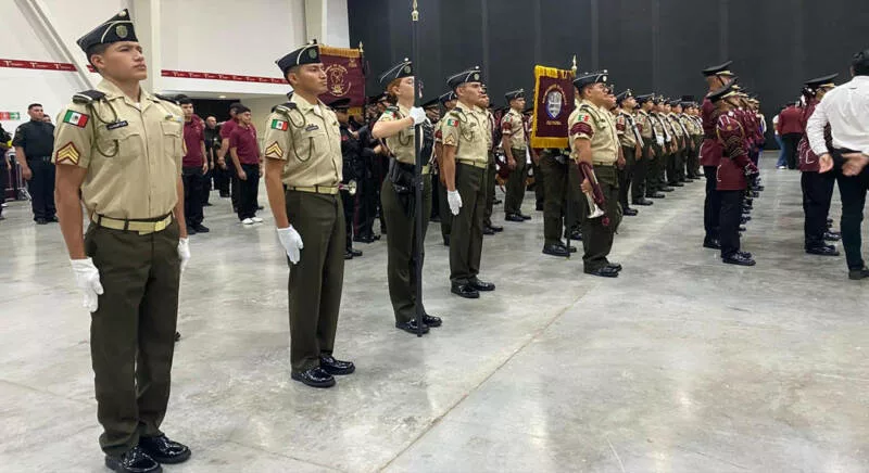 Destaca Bachillerato Militarizado de Reynosa en Primer Concurso Nacional de Bandas de Guerra y Escoltas de Bandera