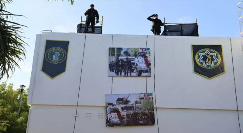 Niños y niñas de Tamaulipas celebran tercer aniversario de la Guardia Estatal-A través de un recorrido guiado en el Complejo Estatal de Seguridad Pública, estudiantes de nivel básico convivieron con personal de las diferentes unidades de la Guardia Estatal