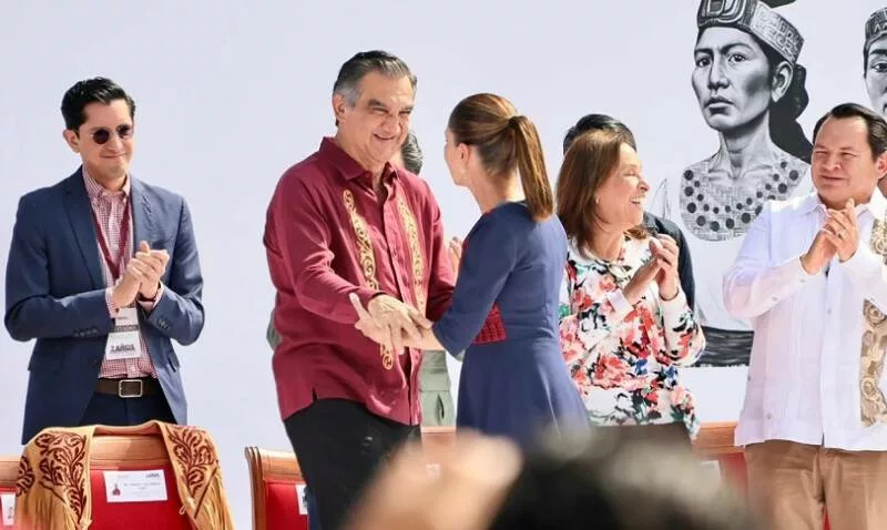 Acompaña Américo a la presidenta Sheinbaum en celebración de 7 años de la 4T