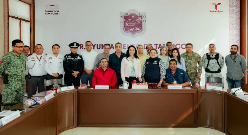 Refuerzan Seguridad en Tampico durante la temporada navideña