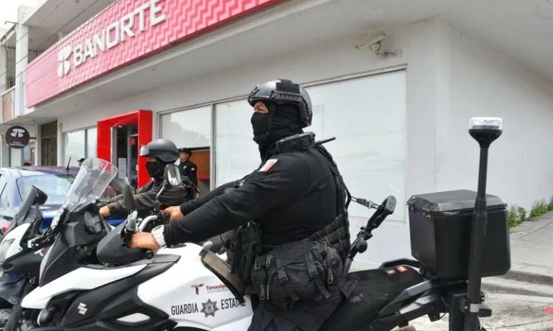 Refuerza Guardia Estatal vigilancia en bancos y cajeros ante pago de aguinaldos