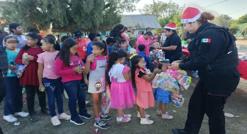 Con juguetes y convivencia, Guardia Estatal impulsa prevención social del delito en San Carlos