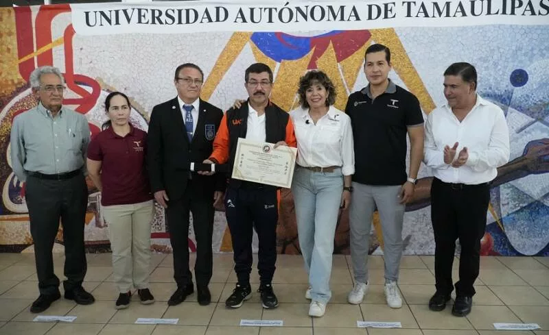 Recibe rector de la UAT reconocimiento de la Federación  Mexicana de Judo