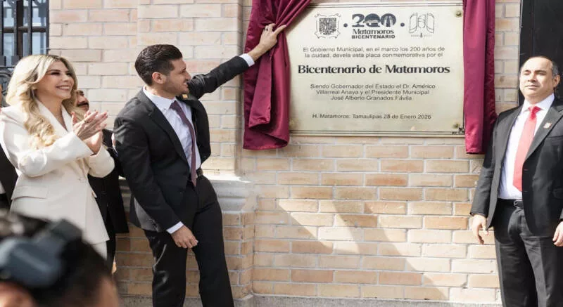 Asiste Ana Ariceaga de Granados en las actividades del 200 Aniversario de Matamoros