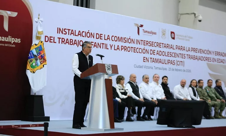 Instala Américo Comisión Para Prevenir y Erradicar el Trabajo Infantil en Tamaulipas