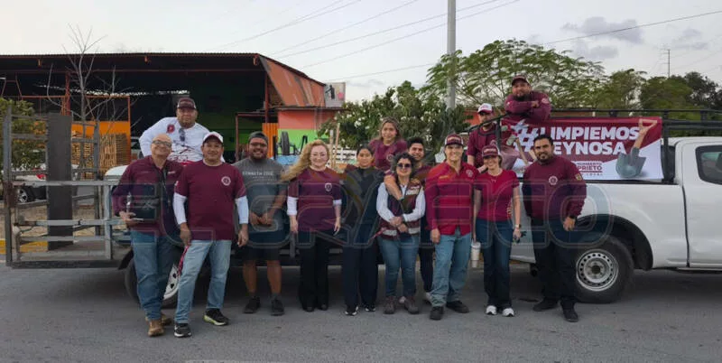 Jornadas “Reynosa Limpio” llega a plaza de la Revolución Obrera