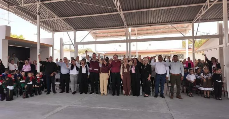 Consolidan infraestructura educativa en el Jardín de Niños “Locutores de Victoria”