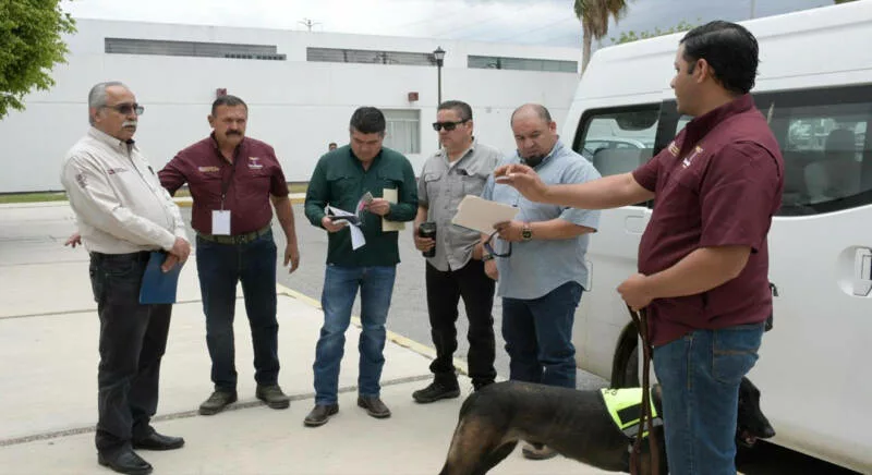 Refuerza Tamaulipas la sanidad pecuaria con binomios caninos especializados
