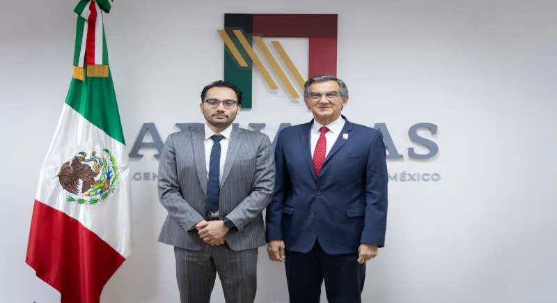 Se reúne Américo con nuevo titular de Aduanas; impulsa proyectos estratégicos en Tamaulipas