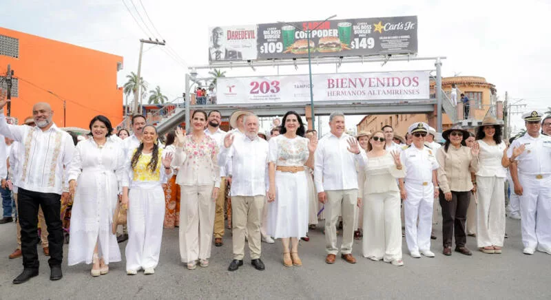 Tampico está de fiesta; preside Mónica Villarreal conmemoración del 203 Aniversario de transformación y orgullo