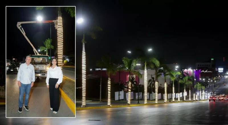 Fortalece Gobierno de Tampico el sistema de alumbrado público en diversos sectores