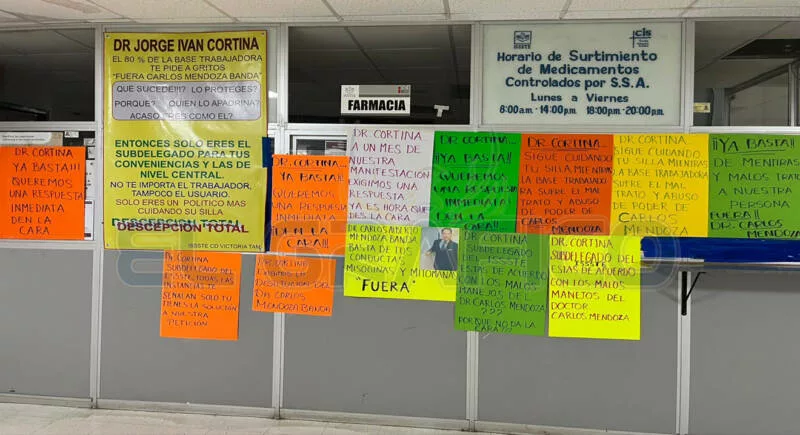 Delegación del ISSSTE insensible ante denuncia de trabajadores