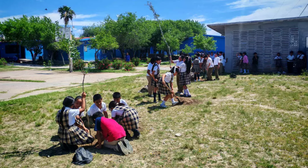 Gobierno Municipal fortalece educación ambiental y reforestación en escuelas de Nuevo Laredo