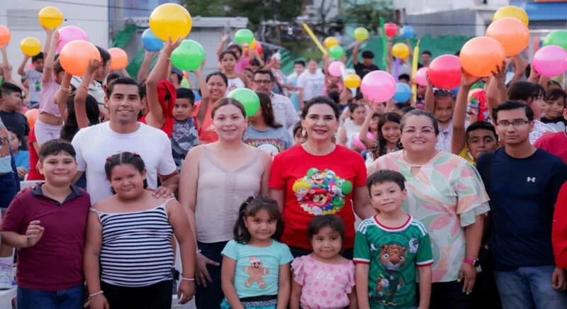Disfrutan familias tampiqueñas nueva Jornada de Cine en Tu Colonia encabezada por Mónica Villarreal