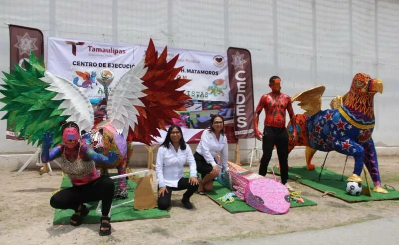Participan CEDES Matamoros y Altamira en convocatoria nacional de elaboración de alebrijes mundialistas
